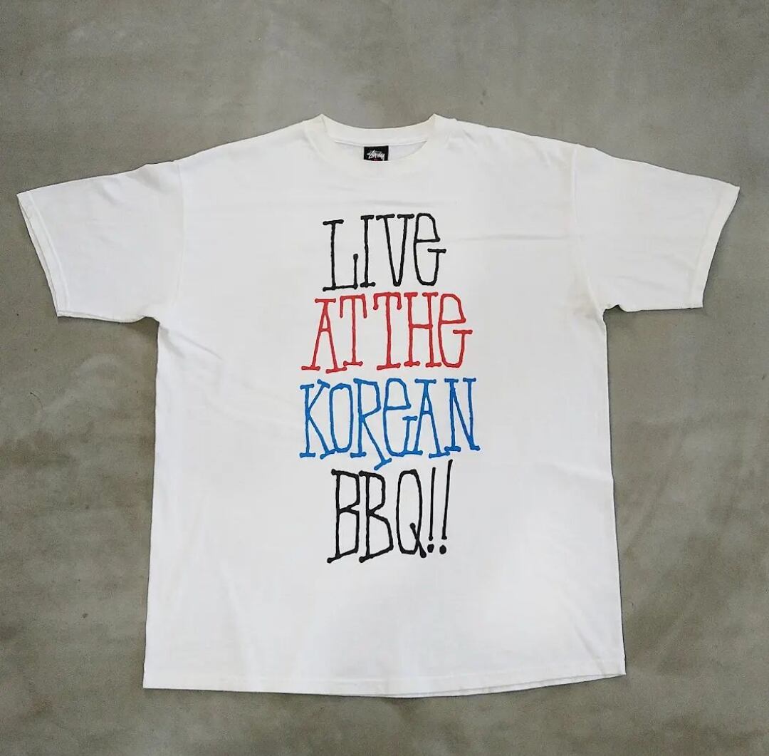 stussy " live at the korean bbq " tee 小岩店