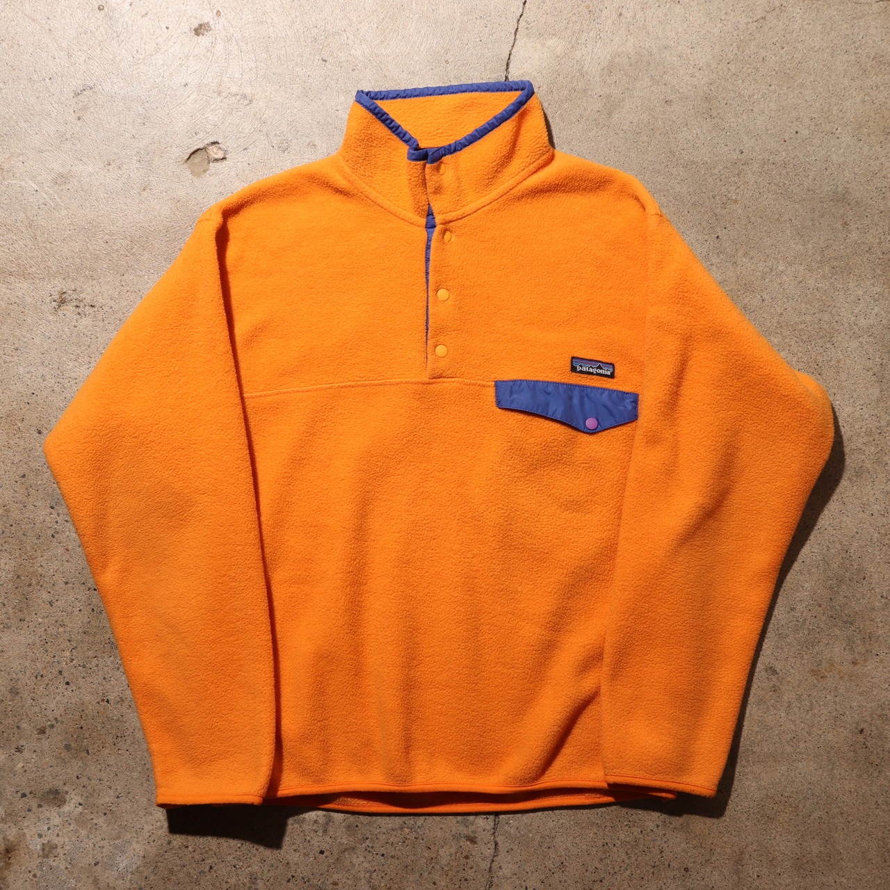 極美品 M 99年 マンゴーオレンジ シンチラ スナップt パタゴニア フリース patagonia synchilla