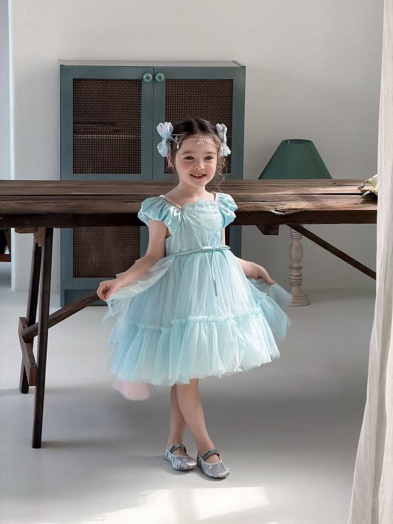 [aiai] Blue Fairy Tutu Dress Hairpin Set-up / [아이아이] 블루페어리튜튜원피스헤어핀세트