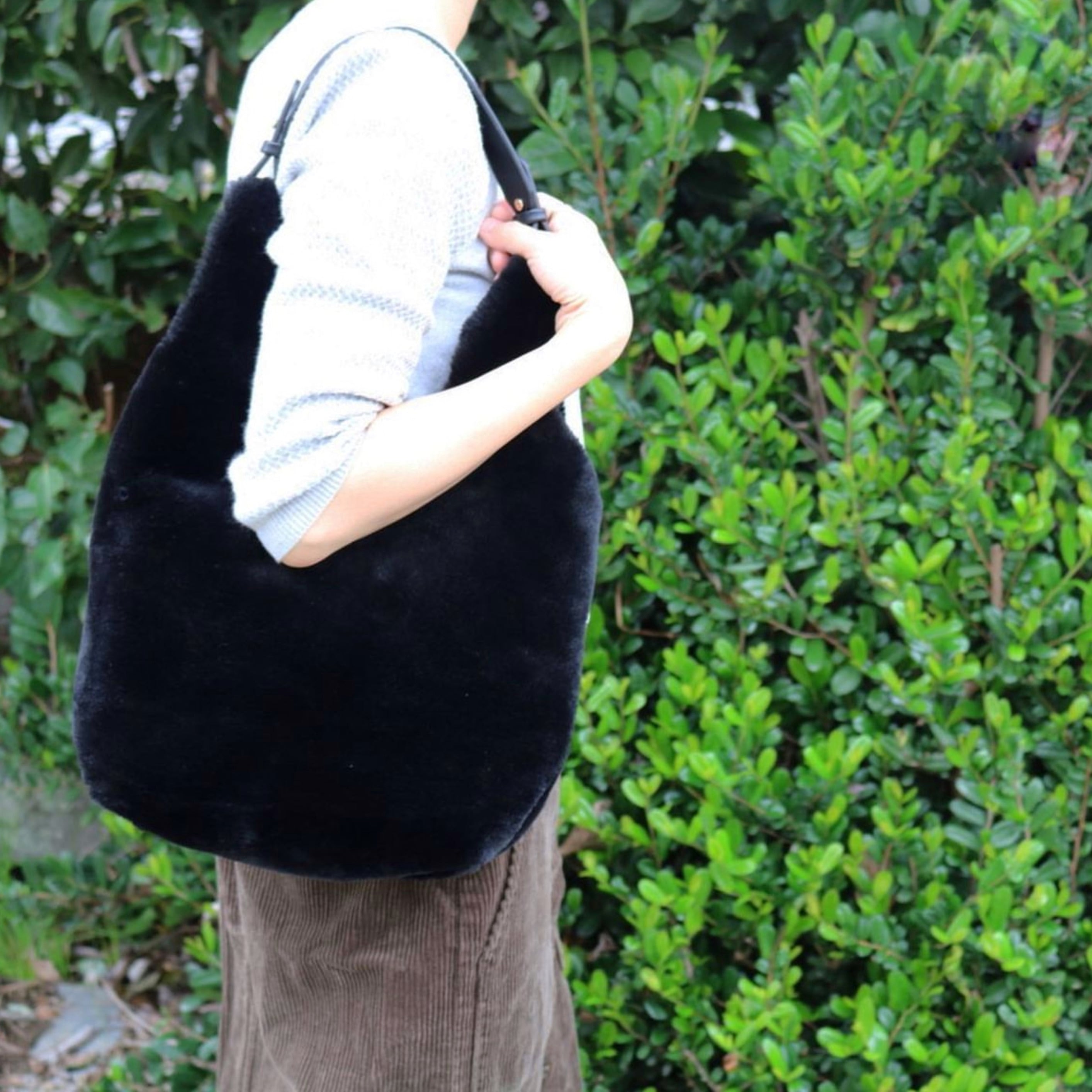 shesay ファー2WAYバッグ コットニー | Zakka so-la