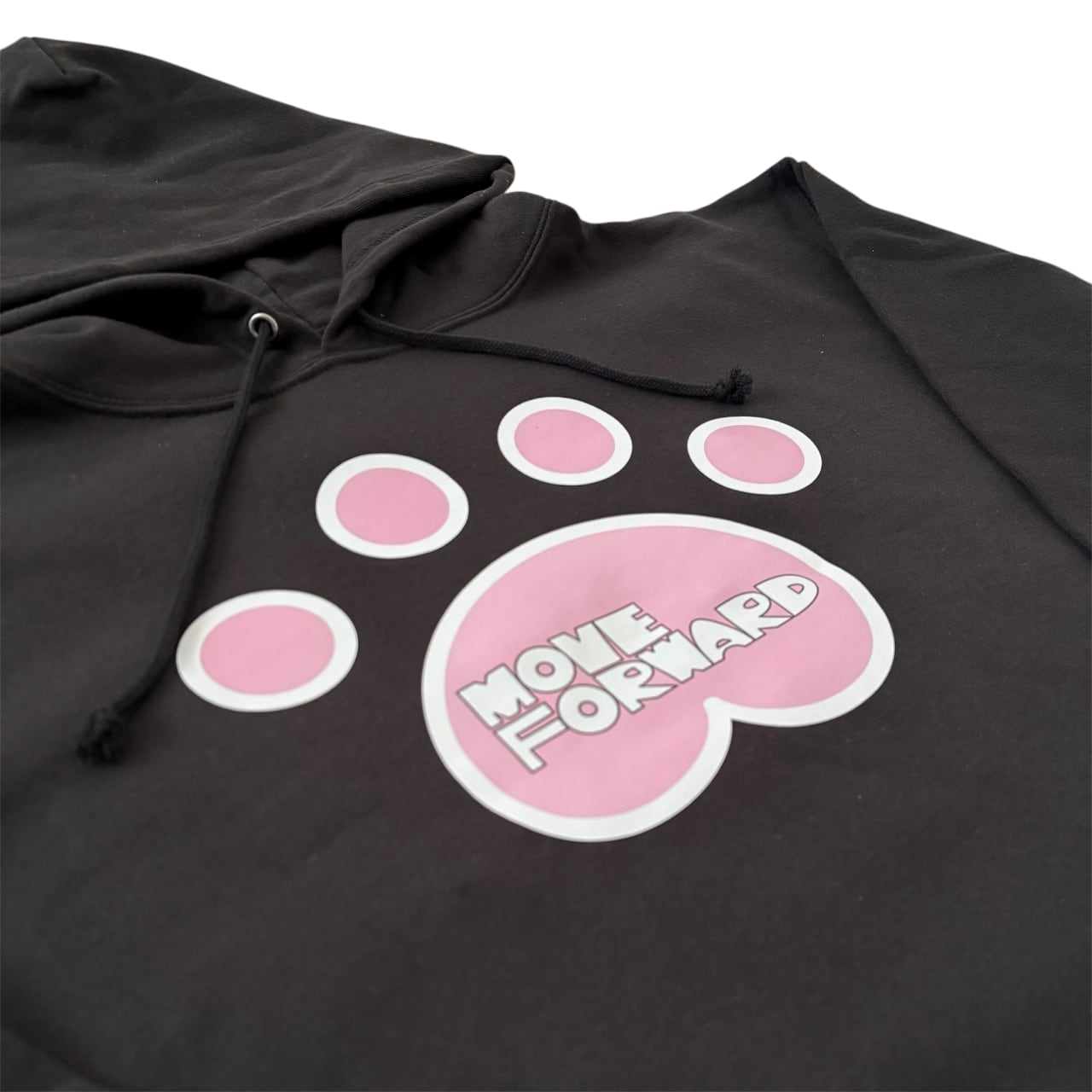 DHD(C)034【パーカ（ブラック）　足あと】