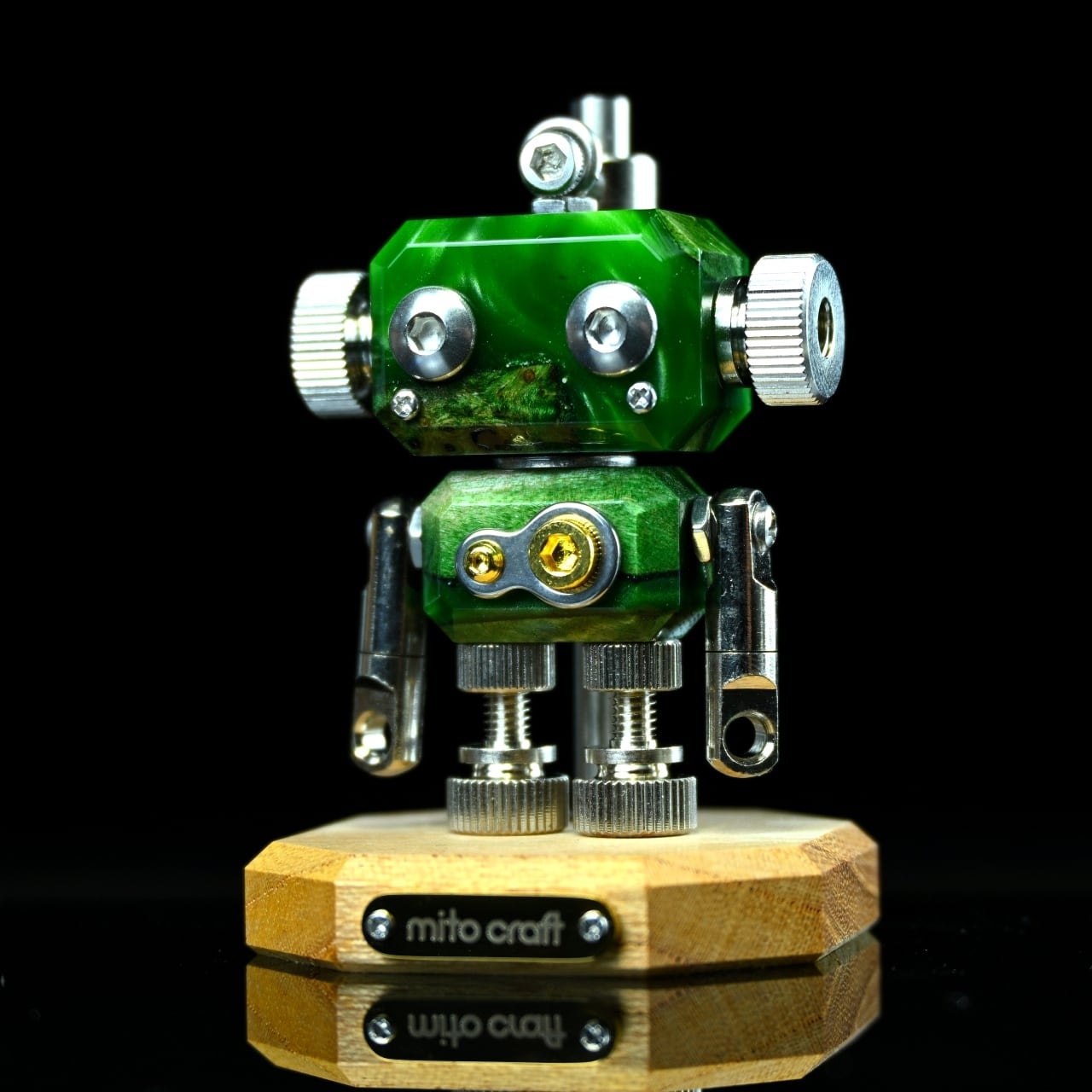 mito craft ロボットフィギュアmic MOON ナチュラルモデル E mic pico ナチュラルモデルA ロボットキーホルダーチャーム | mito craft
