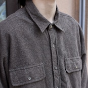 brown heavy chamois shirt