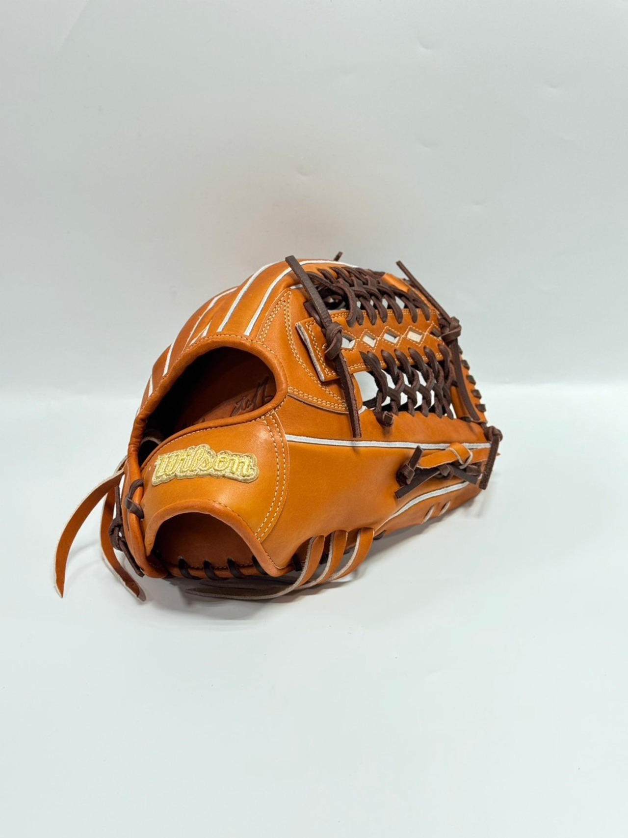 超限定　Wilson硬式外野手用　Tオレンジ×Dブラウン・画像2