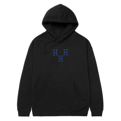 ハフ スウェットパーカー HUF HAT TRICK P/O HOODIE BLACK [並行輸入]