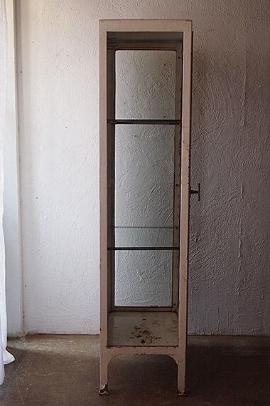 ヴィンテージ　ケビント ドイツ.白い鉄のケビント-vintage metal cabinet | アンティーク