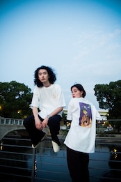 4.5TATAMI flower short sleeve WHITE