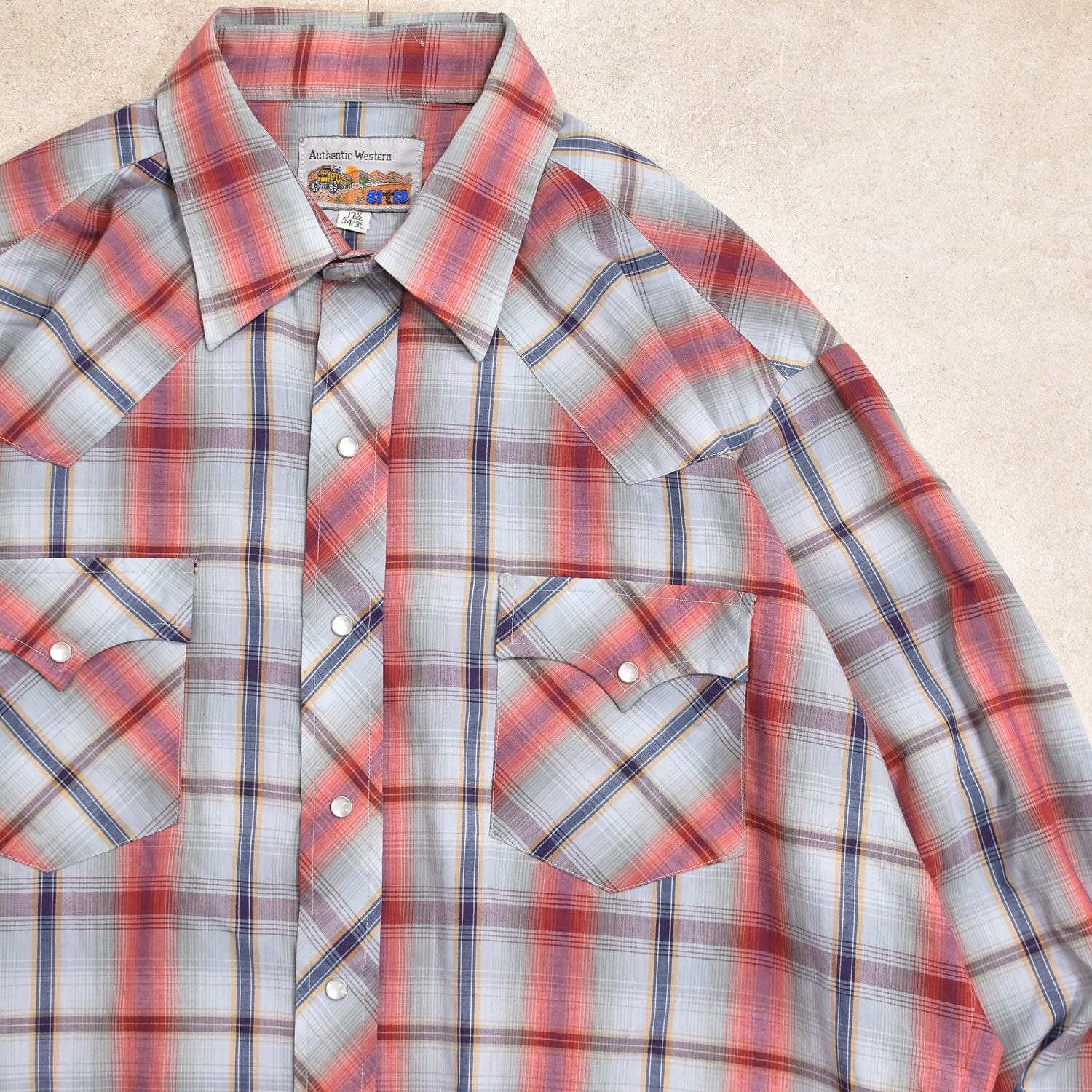 80s Authentic Western atp ombre check western shirt | 古着屋 80s Authentic Western atp ombre check western shirt | 古着屋