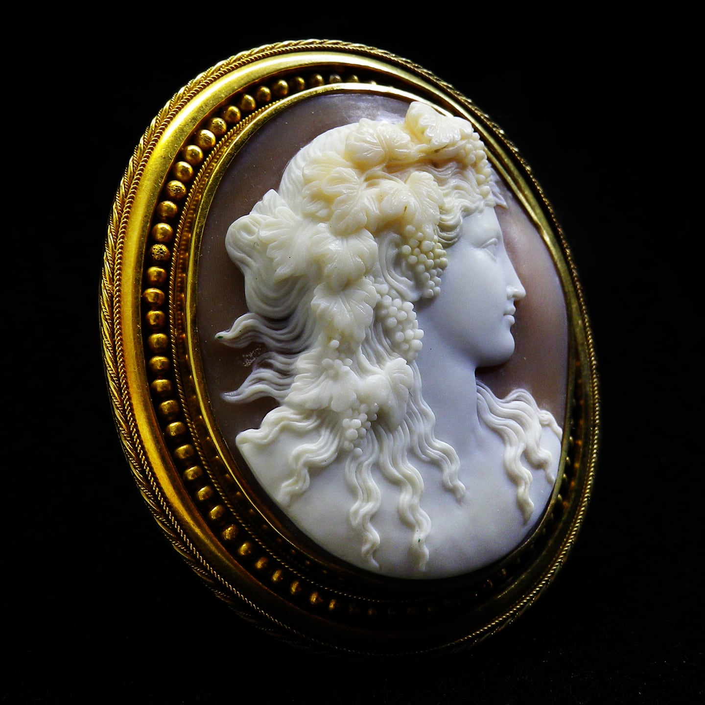 アンティーク（推定19世紀中期） サウリーニ工房作”酒神ディオニュソス