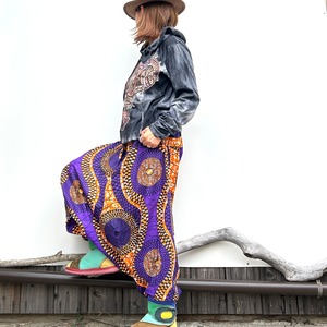 アフリカン柄アラジンパンツ