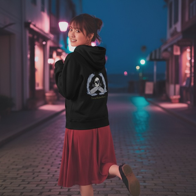 Flag of Diver-フルジップパーカー(ブラック)