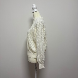 UK製 Amari 白　レース　ニット