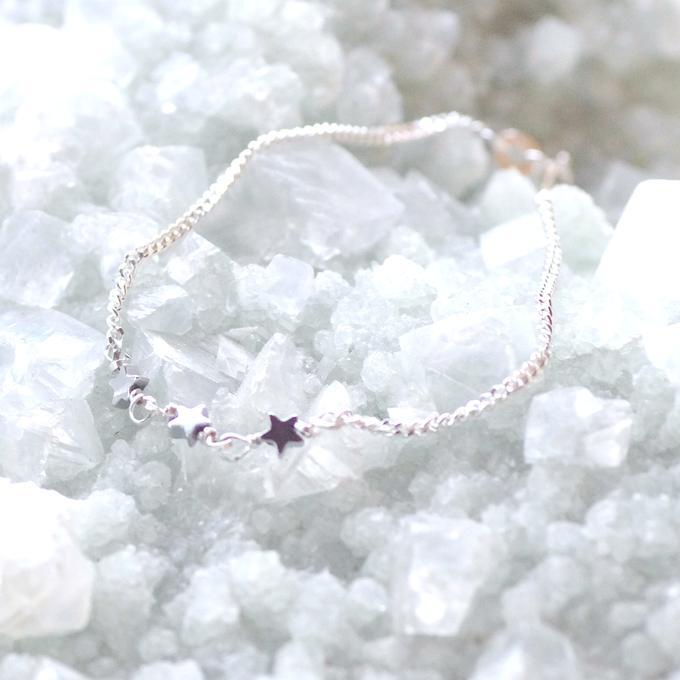 【SALE】✦星に願いを✦⋆.·SV925.·夜空に浮かぶ三つ星オリオンブレスレット ⋆.·✦