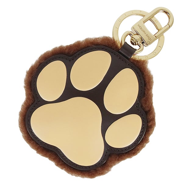 Unused LOUIS VUITTON ルイヴィトン キーホルダー・LV パウ モノグラム M02292 バッグチャーム 肉球 犬 シアリング 未使用品