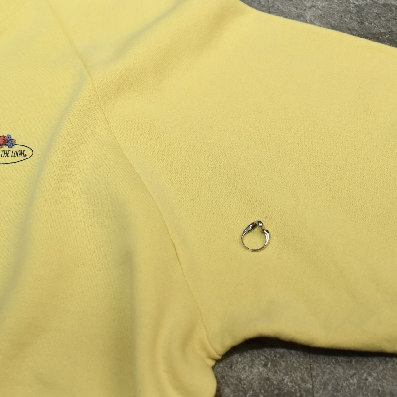 fruit of the room logo raglan sleeve sweat