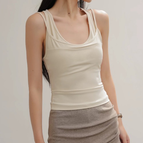 レイヤードタンクトップ ・22676