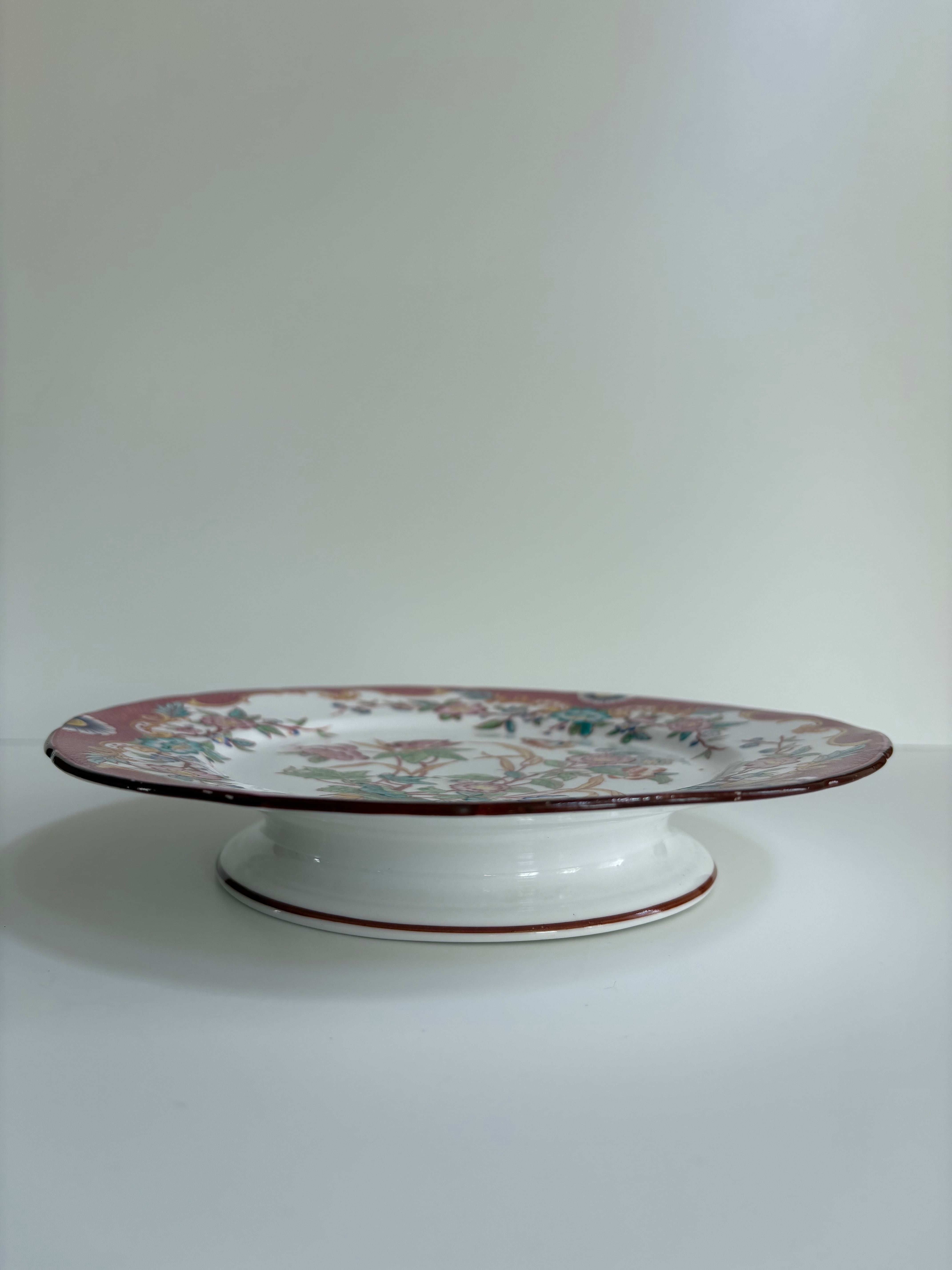 サルグミンヌ MINTON No.216（ミントン）コンポティエ（蝶と花模様