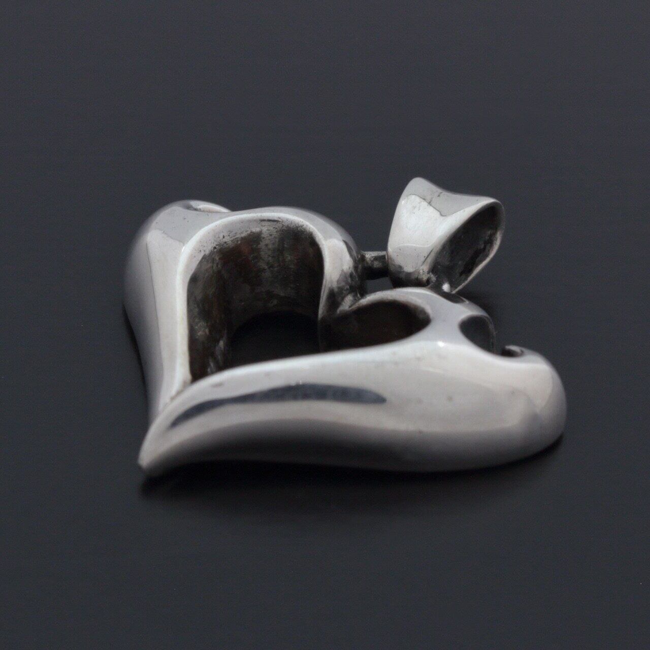 THIRTEEN DESIGNS 3 ネックレストップ シルバー. THIRTEEN DESIGNS official サーティーンデザインズ Large Heart 2