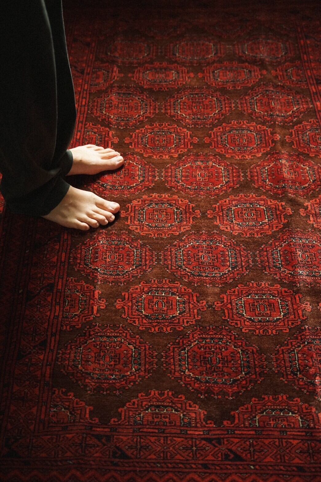 963 -Vintage Turkmen rug