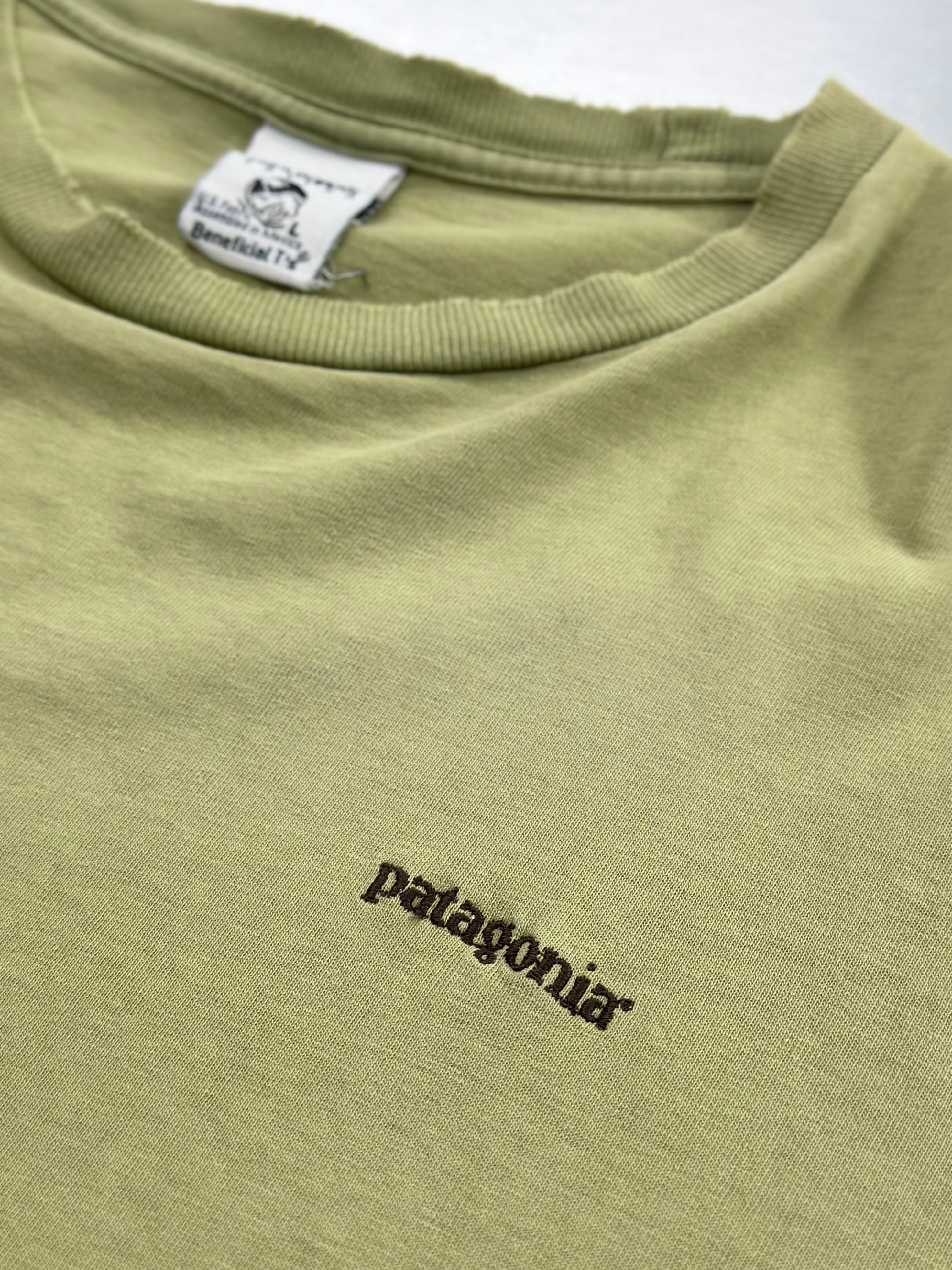 90s patagonia Beneficial T's Logo S/S Tee | miyabi clothing store