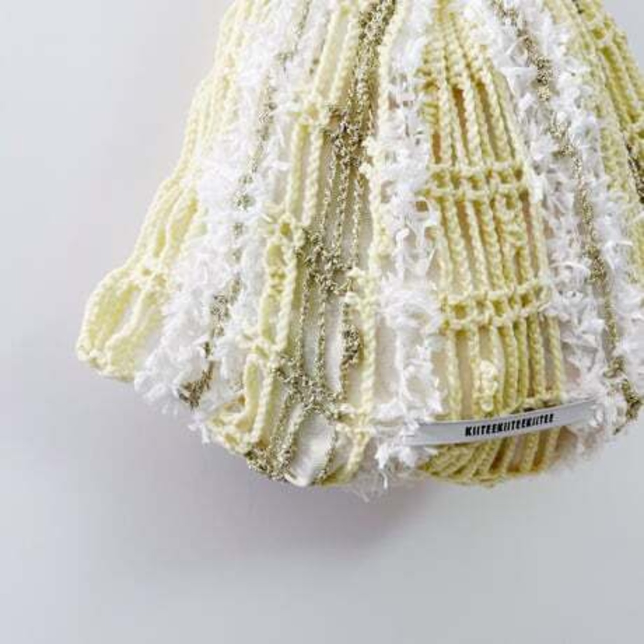 [Pattern] ストライプラメメッシュミニショッパー