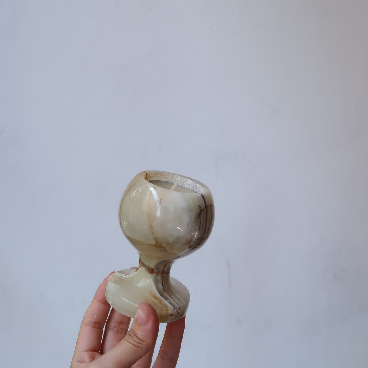 丸みのあるキャンドルホルダー