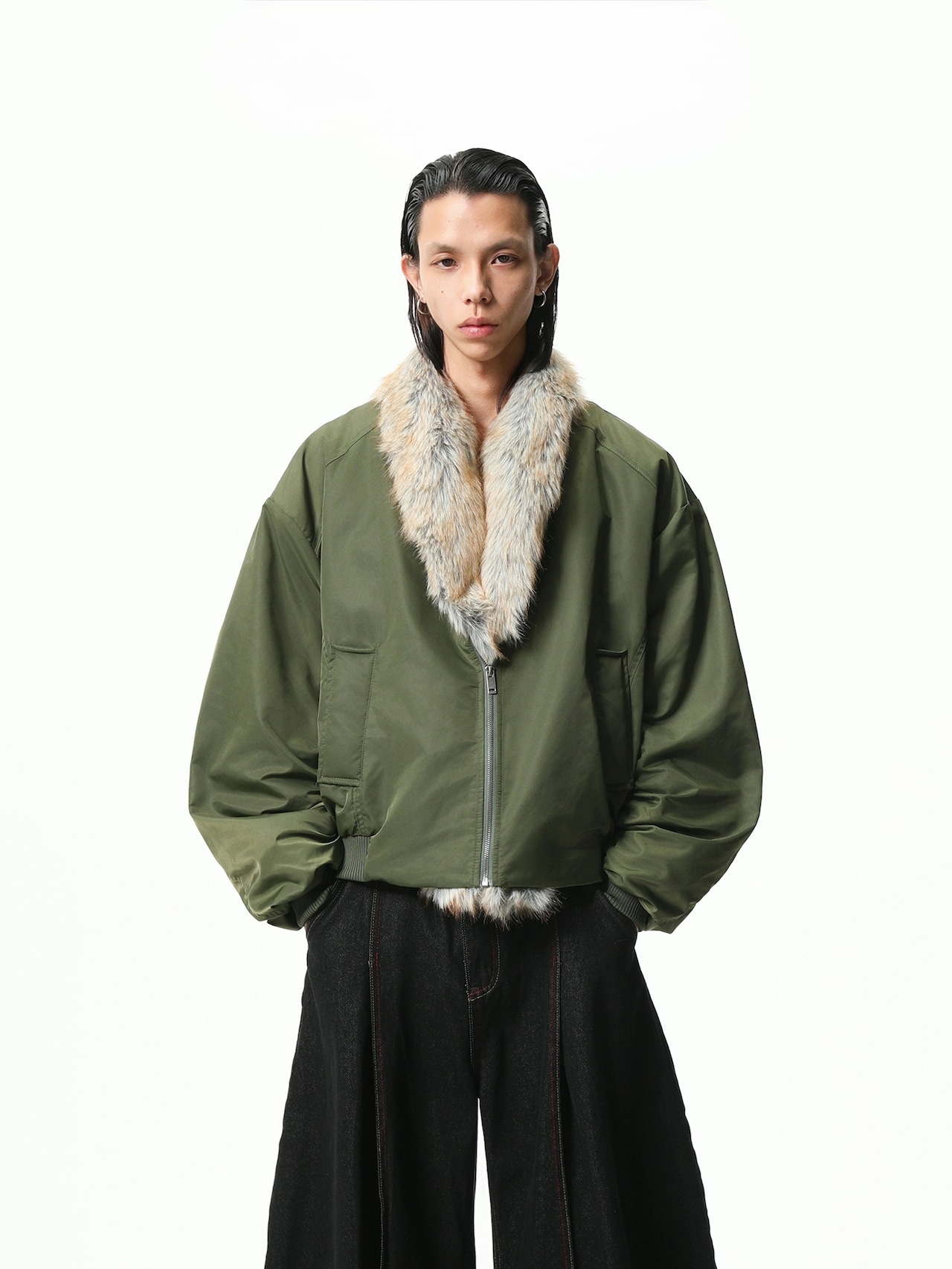 BOOGOOVOGUE Mink Fur Bomber Jacket