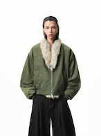 BOOGOOVOGUE Mink Fur Bomber Jacket