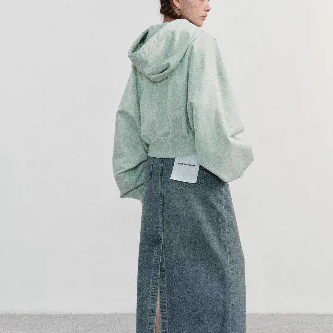 Cropped Sweat Parka T4308