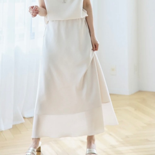 《 6/29まで期間限定POPUP 》【 TERRAORY 】Karami Mesh Bias Skirt