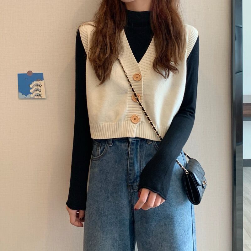 オータムセーター ニットジャケット ウィンタークロップドトップス レッド 秋物 冬物 1号婦人88291368155