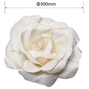 ペーパー ジャイアントフラワー バラ30cm ホワイト・ピンク