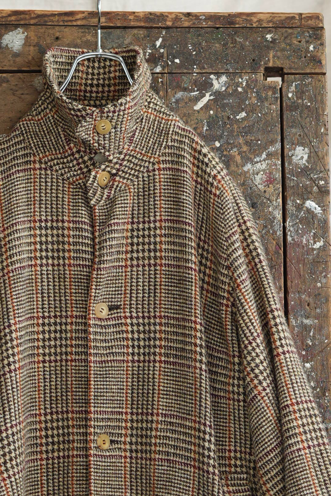 CHEZ VIDALENC - COAT BOBI / HARRIS TWEED (CHATTERLEY) | Brownie