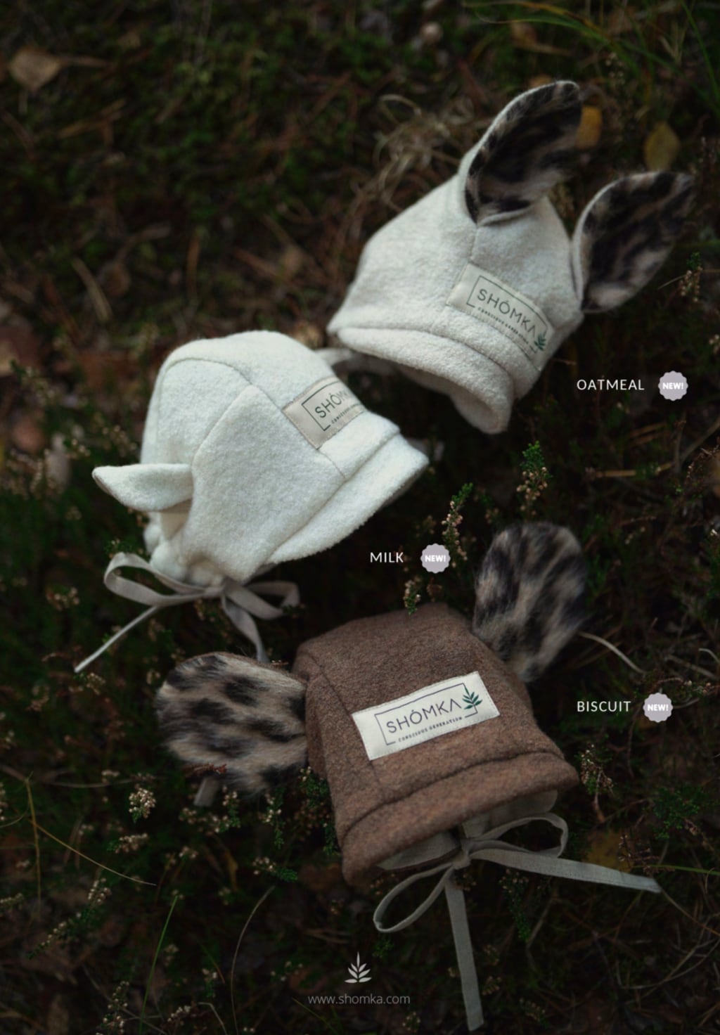 SHOMKA 予約】wool cat bonnet♡ | Moon port