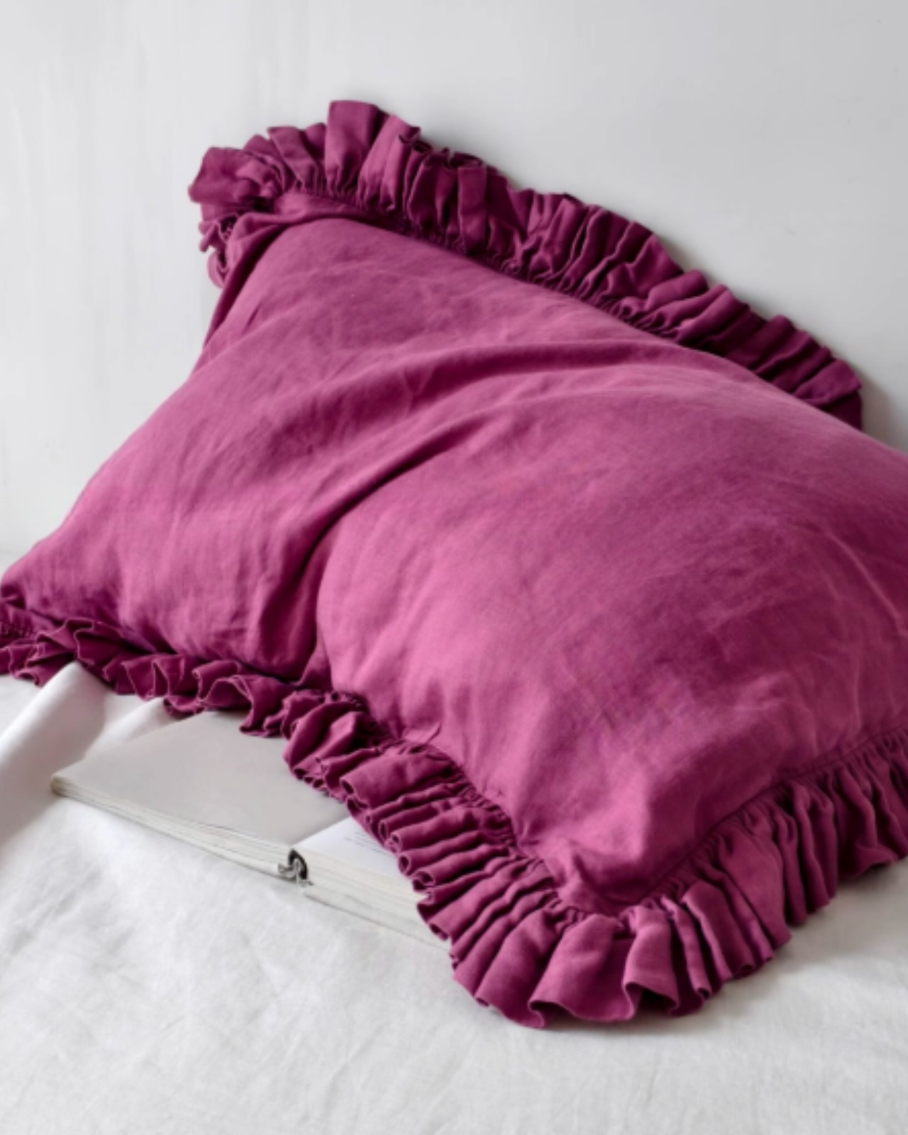 静かに整う 天然リネンクッション