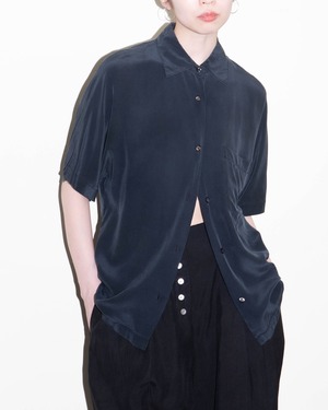 1990s dolman sleeve silk shirt