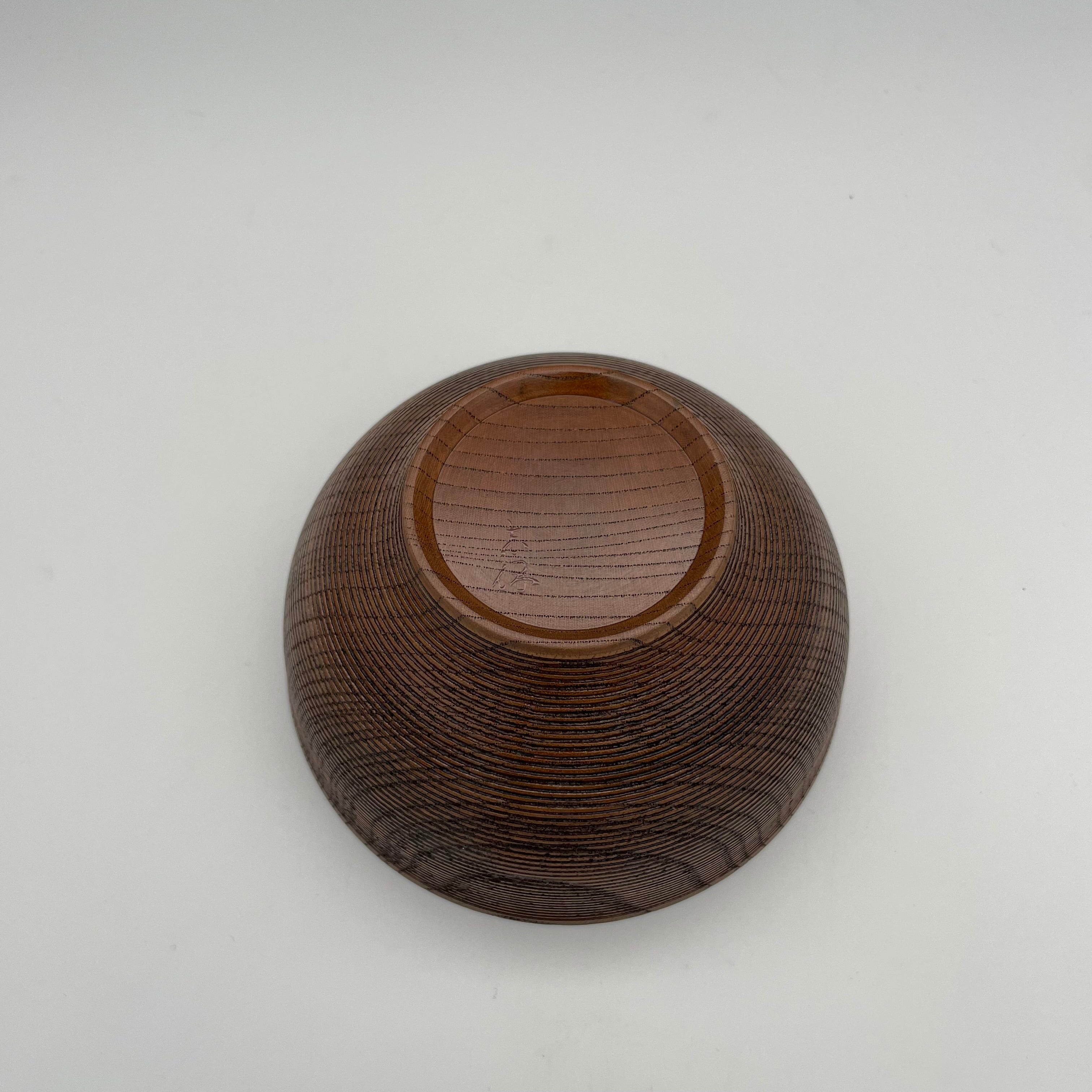 欅造千筋お椀端反 - Zelkova Soup bowl - | 木工家 太田志保