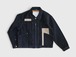 KYOU” ROEBUCK" LEATHER Type-50s Jacket by 12oz Denim Black