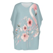 Women's V-Neck Plus Size Loose Dress FL 4838