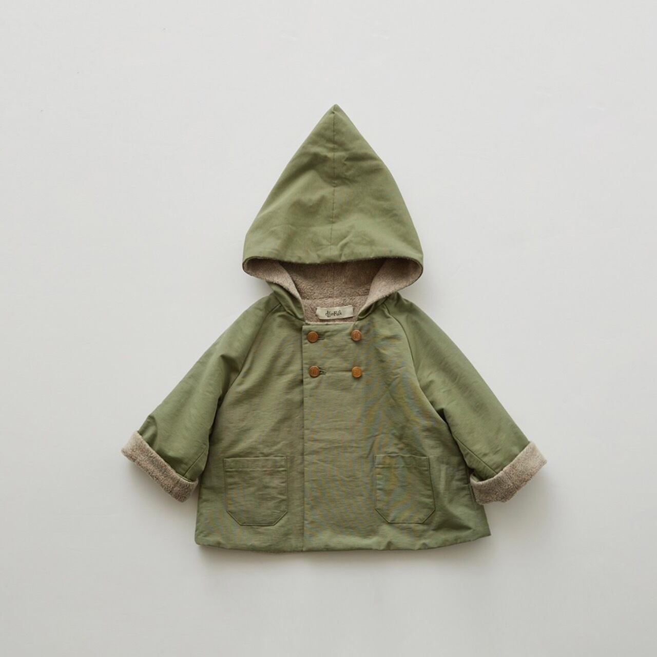 eLfinFolk(エルフィンフォルク)/ elf coat / sage green / 110,120,130cm