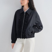 Bleu Nuit Frill Jacket F0560