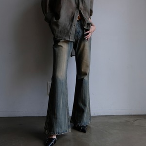 SLASH BLEACH DENIM