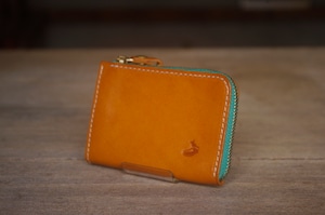 tenohira purse （YELLOW×EMERALD）