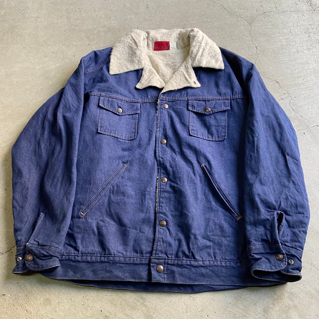 70〜80年代 Dickies ディッキーズ デニムボアジャケット メンズXL 古着 ランチコート Gジャン 70s 80s ビンテージ ヴィンテージ  濃色【デニムジャケット】-1【CS2211-40】【CS2301-30】【AN20】 | cave 古着屋【公式】古着通販サイト