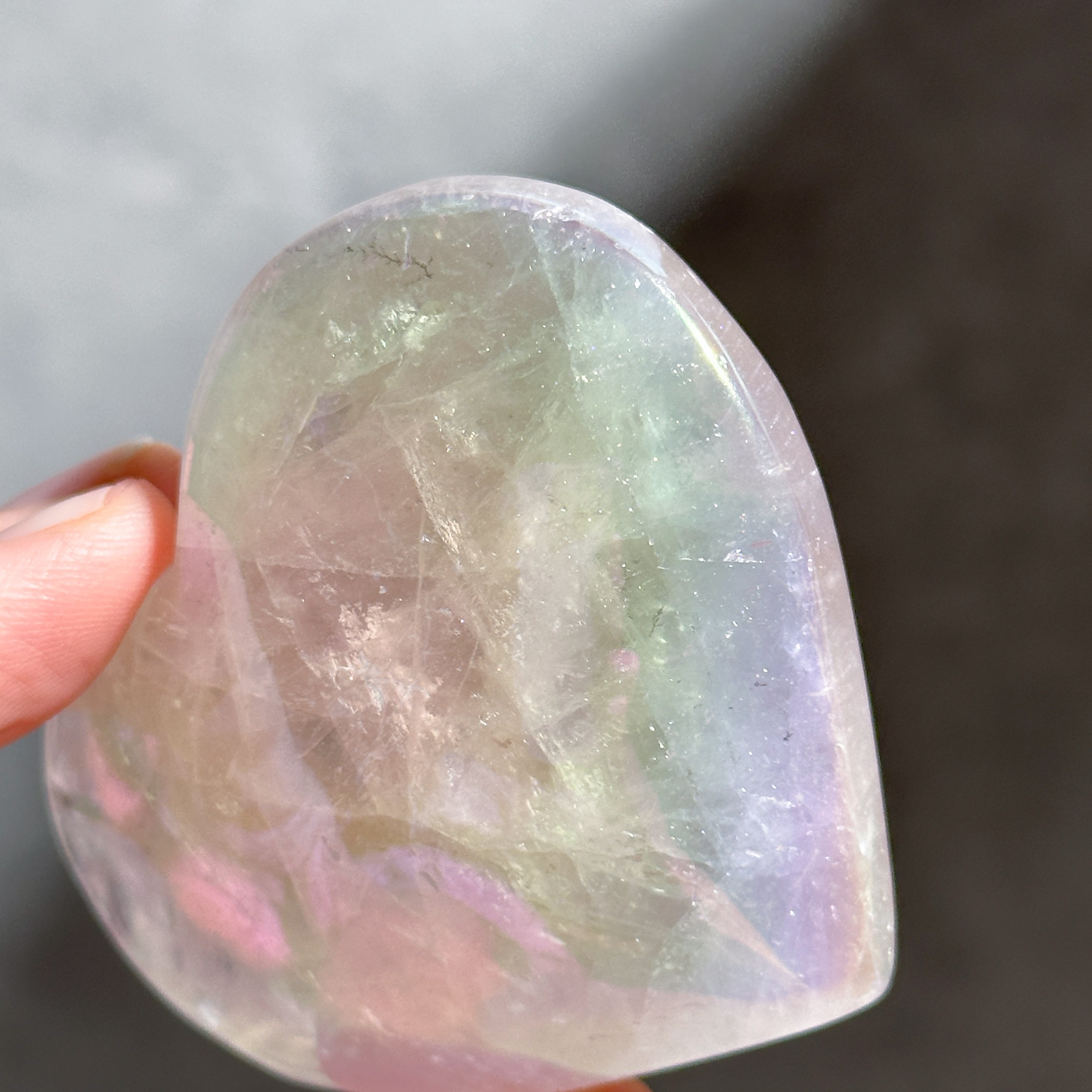 ♡エンジェルオーラローズクォーツ ハート91♡ Angel Aura Rose Quartz