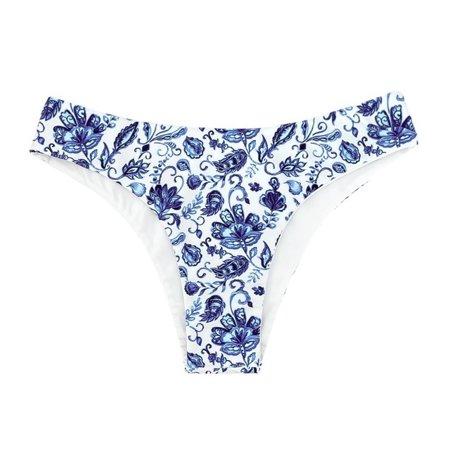 blue paisley slim pants