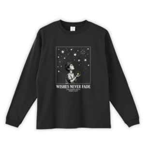 WISHES　Longsleeve T-shirt Black　[T0025]