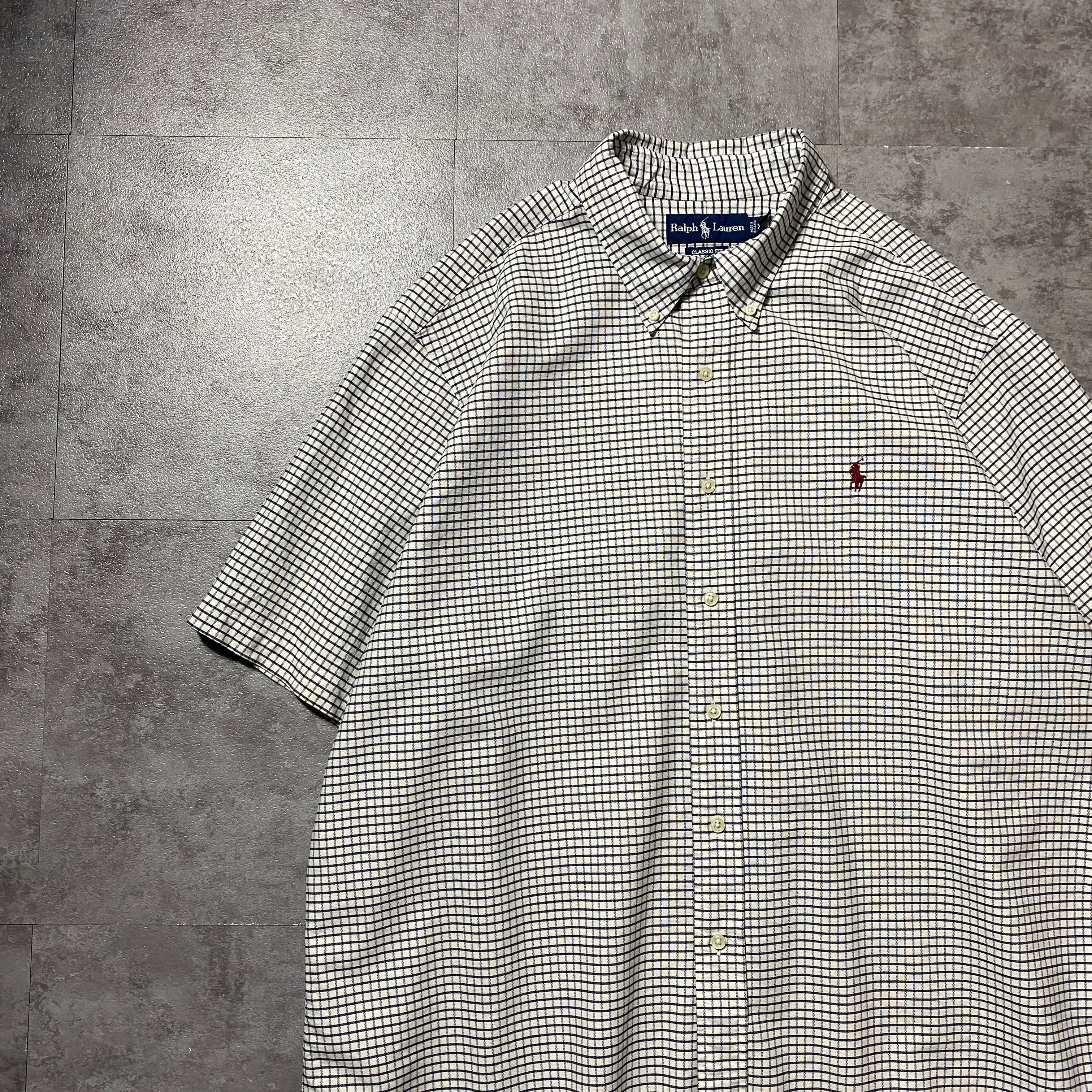 00's Ralph Lauren ラルフローレン 刺繍ロゴ ポニー 胸ポケット
