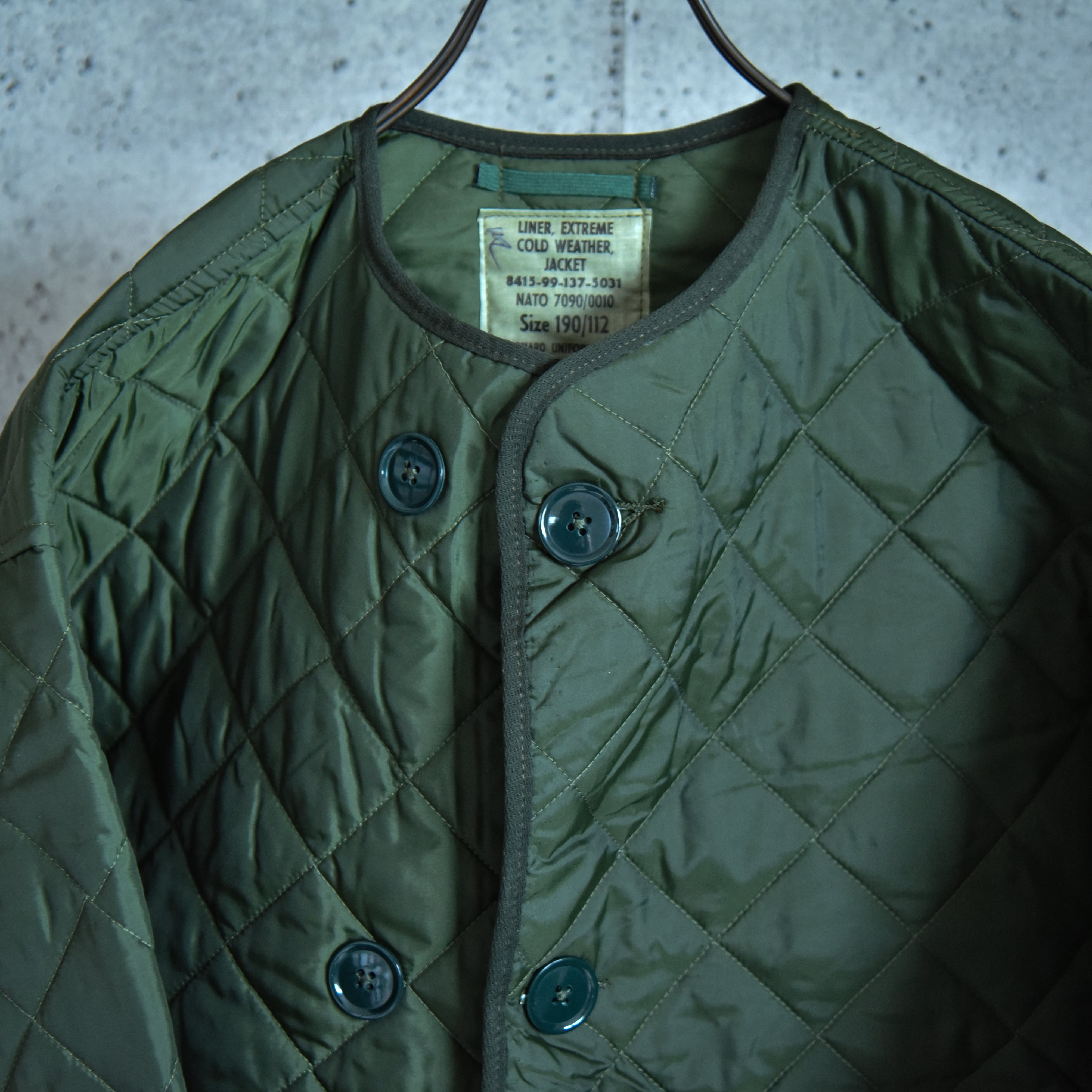 DEAD STOCK】British Army Quilting Liner Jacketイギリス軍 キルト