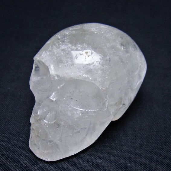 水晶 ドクロ スカル 置物 一点物 145-1834